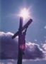 Gipfelkreuz in den Dolomiten: Darstellung Jesu am Kreuz