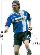Der Grieche Leonidas Kampantais war als Joker ins Spiel gekommen und erfüllte seine Rolle vortrefflich: In der Nachspielzeit schoss er das Siegtor und Bielefeld von den Abstiegsplätzen.