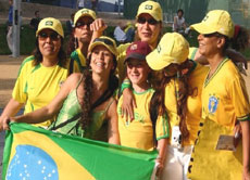 Die brasilianischen Fans hoffen auf WM-Titel Nummer 6.