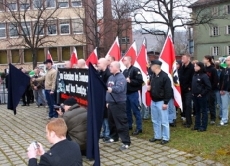 Kundgebung der NPD in Nürnberg im Jahr 2004