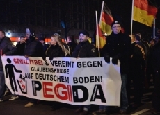 Die erste Demonstration der Bewegung Pegida in Dresden stand unter dem Motto