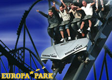 Die Silver-Star-Achterbahn im Europapark brachte David auf die Idee, eine eigene Achterbahn zu bauen.