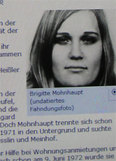 Brigitte Mohnhaupt, ehemalige Terroristin der RAF, wurde im März 2007 nach 24 Jahren Haft vorzeitig entlassen.