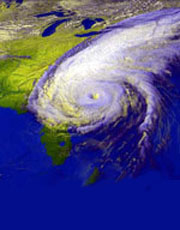 Der Hurrican Floyd richtete 1999 in den USA große Schäden an.