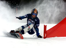 Im Parallelslalom müssen 25 Tore durchfahren und 200 Höhenmeter überwunden werden.