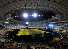 Das Olympiastadion in Kiew: Hier findet am Sonntag das Finale statt.