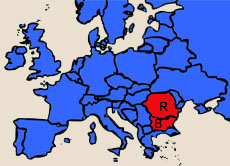 Seit dem 1. Januar 2007 gehören Bulgarien (B) und Rumänien (R) zur Europäischen Union.