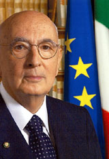 Giorgio Napolitano, der italienische Staatspräsident lehnte Prodis Rücktrittsgesuch ab. Nun wird sich Prodi im Parlament einer Vertrauensabstimmung stellen.