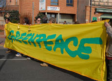 Greenpeace-Demonstration in Toulouse im Jahr 2007.