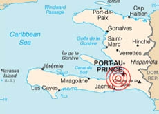 Haiti liegt im Westen der Karibikinsel Hispaniola - anders als die Dominikanische Republik im Osten dieser Insel ist Haiti von Armut gebeutelt. Das Epizentrum des Bebens lag nahe der Hauptstadt Port-au-Prince.