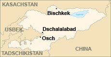 Kirgistan gehörte früher zur Sowjetunion und liegt an der Grenze zu China. Das Land ist etwas mehr als halb so groß wie Deutschland.