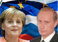 Bundeskanzlerin und EU-Ratspräsidentin Angela Merkel trifft sich in Russland mit Putin. Das Verhältins ist derzeit angespannt.
