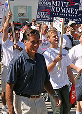 Mitt Romney von den Republikanern: Schon früh stand fest, dass er sich nicht gegen John McCain durchsetzen würde.