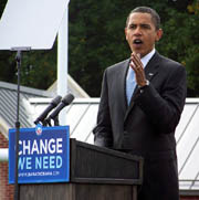 "Change" - das war der Wahlspruch des Demokraten. "Der Wandel ist nach Amerika gekommen", rief Obama nach seinem Sieg seinen Anhängern zu.