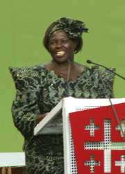 Die Friedensnobelpreisträgerin Wangari M. Maathai kämpft mittlerweile in ihrem Heimatland Kenia auch im Parlament gegen Korruption. Noch bleibt viel zu tun.