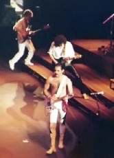 Die Band Queen 1984 bei einem Liveauftritt in Frankfurt