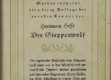 Umschlag der Erstausgabe des Romans "Der Steppenwolf" von 1927