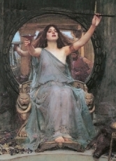 Die Zauberin Kirke will auch Odysseus verwandeln und bietet ihm ihren Zaubertrank an. Doch Odysseus wurde von Hermes gewarnt und hat ein Kraut erhalten, das ihn vor Kirkes Zauber schützt.