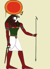 Der Sonnengott Re-Harachte