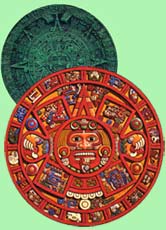Sonnen- und Kalenderstein der Azteken