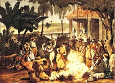 Berühmteste brasilianische Musik ist der "Samba", der sich im 20. Jahrhundert entwickelte und dessen Wurzeln "afrobrasilianisch" sind. Die Abbildung aus dem 19. Jahrhundert zeigt den "Lundu-Tanz", einen Vorläufer von Samba.