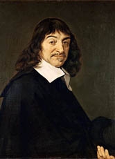 René Descartes gilt als Begründer der modernen Philosophie - in seiner Lehre geht er von einer Welt des Geistes ("res cogitans") und einer Welt der Körper ("res extensa") aus.
