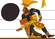 Die Maya, deren kompliziertes Kalendersystem gleich aus drei einzelnen Zählungen besteht, waren fasziniert von den Wanderungen der Gestirne - ihre Ballspiele (eine Mischung aus Fußball und Basketball) waren wahrscheinlich auch eine symbolische Nachahmung der Himmelsbewegungen.