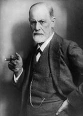 Ein Foto Sigmund Freuds von Max Halberstadt aus dem Jahr 1914.