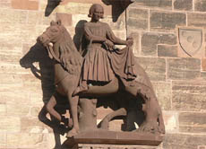 Darstellung des Heiligen Martin am Basler Münster