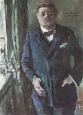 Der Sozialdemokrat Friedrich Ebert (hier auf einem Gemälde von Lovis Corinth) wurde 1919 von der Weimarer Nationalversammlung zum Reichspräsident und damit zum Staatsoberhaupt gewählt.