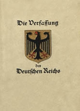 Am 31. Juli 1919 verabschiedete die Nationalversammlung in Weimar die Verfassung der neu gegründeten deutschen Republik.