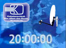 Der Tagesschau-Gong ertönt bei Fernsehgeräten mit Satellitenempfänger 0,25 Sekunden später als bei Geräten mit Kabelanschluss.