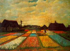 Eines seiner frühen Werke aus dem Jahr 1883: Es zeigt Blumenbeete in Holland.