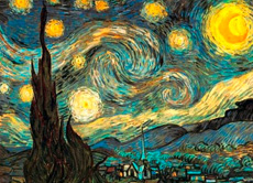 "Die Sternennacht" gehört zu seinen bekanntesten Werken. Es entstand im Jahr 1889.