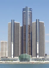 Die GM-Firmenzentrale in Detroit (US-Bundesstaat Michigan): Hier wurde entschieden, dass GM Opel doch behalten will.