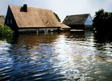 Viel zu viel Regen ließ 1997 die Oder über das Ufer treten. In Tschechien, Polen und Deutschland standen zum Teil ganze Dörfer unter Wasser.