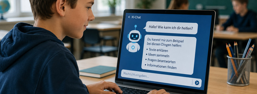Künstliche Intelligenz, kurz KI, ist längst kein Zukunftsthema mehr. Auch an Schulen und bei der Erstellung für Hausaufgaben kommt sie immer häufiger zum Einsatz. Wie verändert KI den Schulalltag, wo bestehen die Chancen und Risiken?