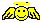 anmierter Engel-Smiley mit Heiligenschein